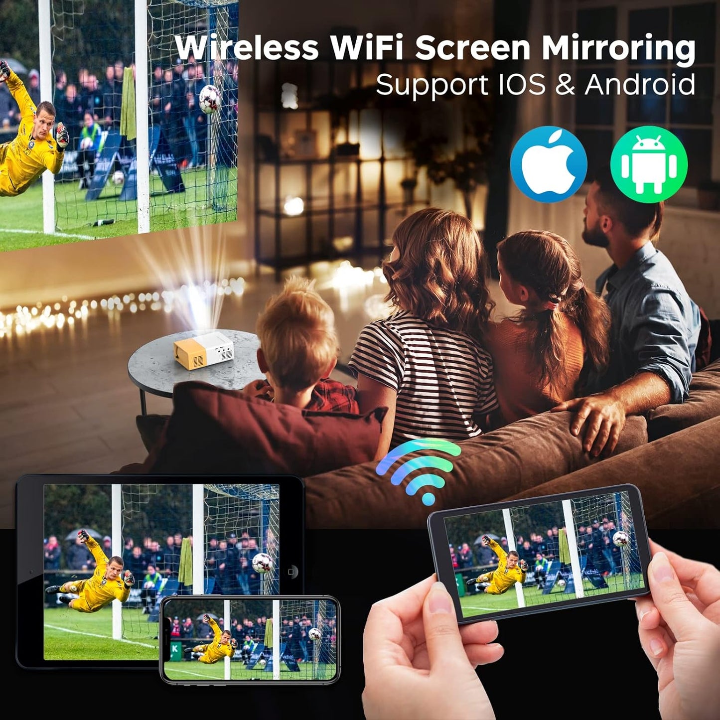 Mini Portable Projector (Play On The Go)