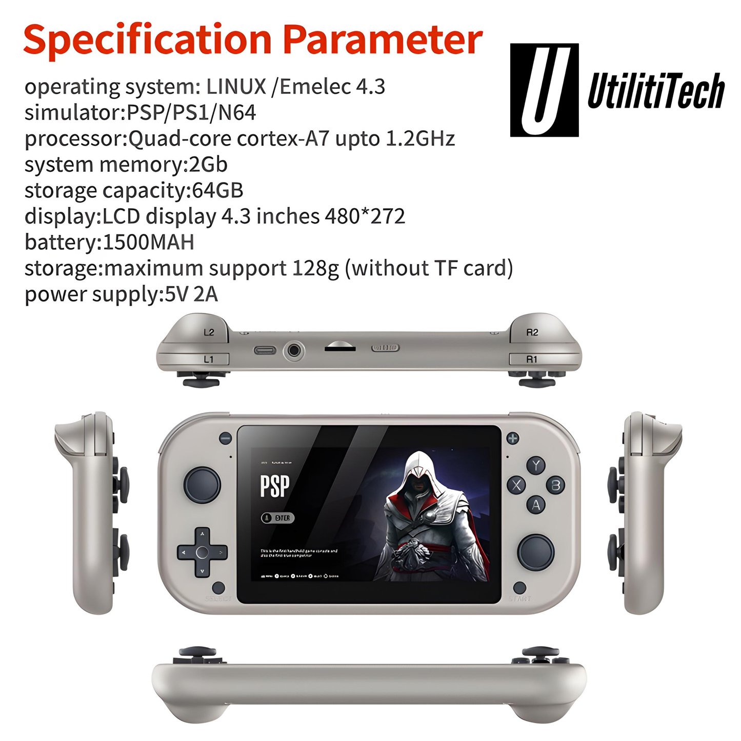 Pro Handheld Retro Game Console