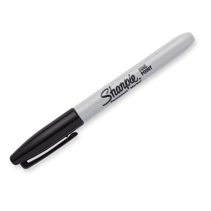 Sharpie Permanent Markers Black Fine Point 12 Count